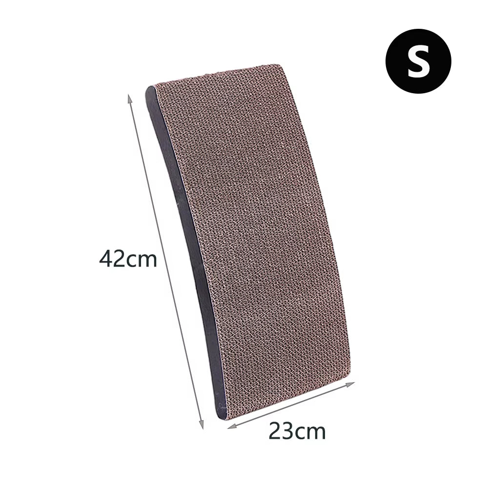 3-in-1 Cat Scratcher Lounge Bed with Wooden Frame – Detachable Scratch Board, Anti-Scratch Training Toy for Claw Grinding