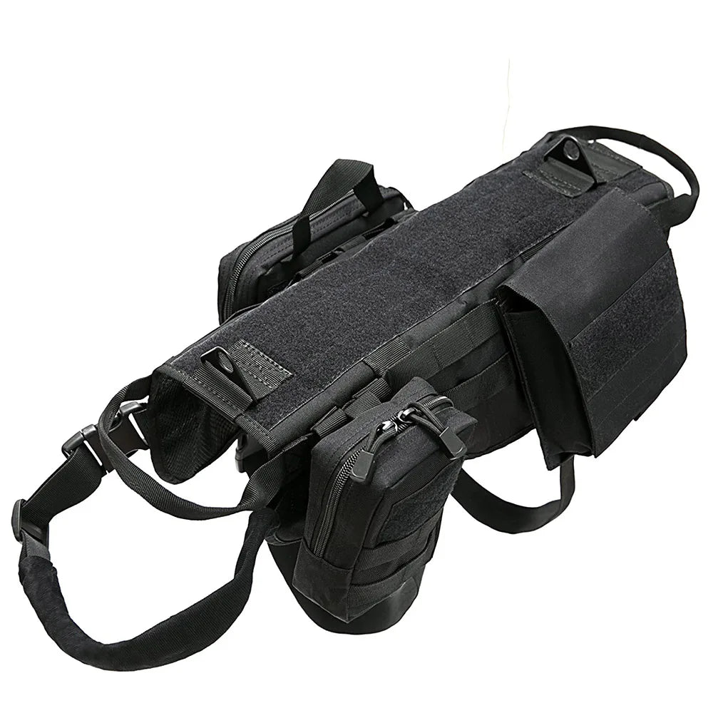 Camouflage Tactical Dog Harness & Leash Set – No-Pull Training Vest for German Shepherd, Malinois & Large Dogs | Adjustable & Durable