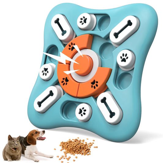 Interactive Dog Puzzle Toy for IQ Training – Treat Dispenser for Small, Medium & Large Dogs – Mental Stimulation Enrichment Game