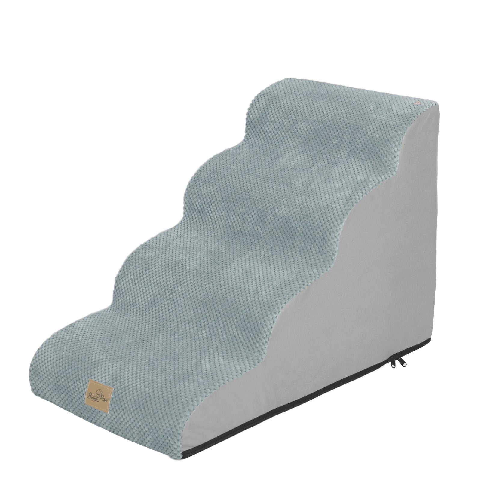 Extra Wide Dog Stairs Ramp for Beds & Couches – Non-Slip Pet Steps with Waterproof Cover | 3, 4, 5 Step Options for Small & Senior Dogs