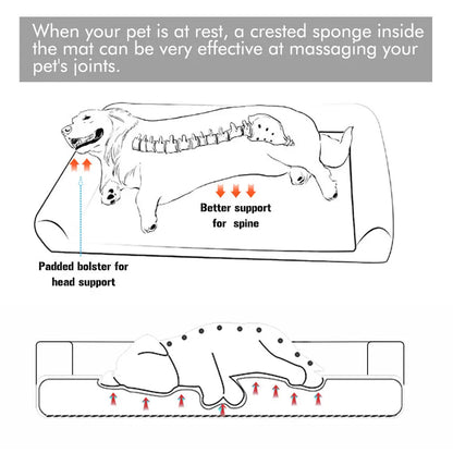 Orthopedic Dog Bed Extra Large – Supportive Pet Mattress with Bolster Sides, Removable Washable Cover & Soft Foam Cushion
